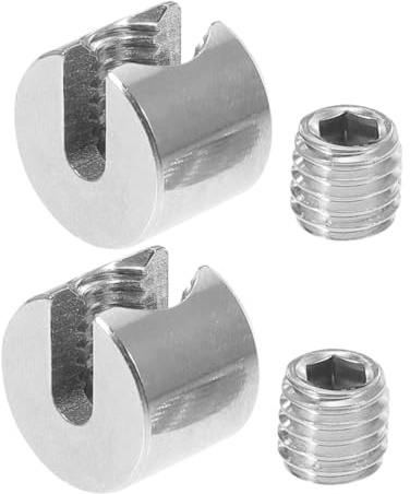 Gatuida 2piezas Abrazaderas De Acero Inoxidable Clips De Cable Plano Para Cuerda Sujeción Resistente Para Jardines Invernaderos y Exteriores