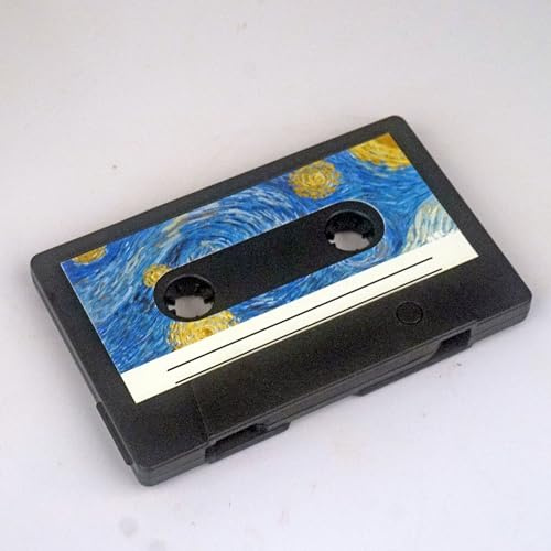 Desuerte Memoria USB de 16 GB con forma de cinta, diseño de noche estrellada, diseño vintage novedoso, regalo retro para los amantes de la música