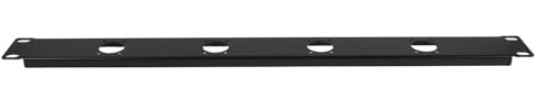 LIGHTAOTAO 1U 4-Port Xlr Patch Panel Audio Rack Mount Hinged Cable Organizer Panel for Network Cabinet Studio Equipment Under-Desk Cord Management