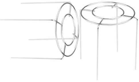 YARNOW Supporti Rotondi in Acciaio Inox 2 Pezzi per Raffreddamento Torte e Cottura a Vapore, Griglia di Raffreddamento per Dolci Diametro 12,7 Cm, Adatta per Uso Cucina e Forno