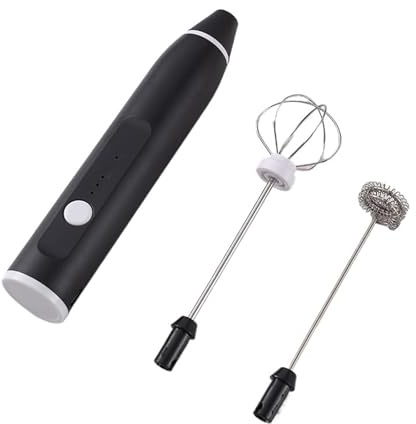 Mixer, frullino for le uova portatile, montalatte for caffè al latte, macchina for panna Dual Stick, cucina(Black)