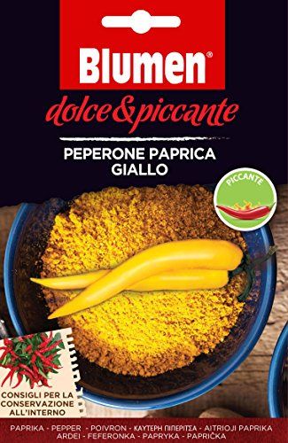 SEMI DI PEPERONE PICCANTE PAPRICA GIALLO PEPERONCINO BLUMEN