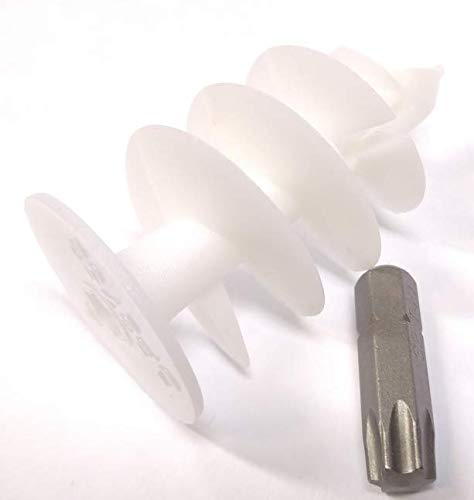 Kunststoffdübel Dämmstoffplattendübel TURBO-FIX 27 x 52 mm | 50 Stück | für Befestigungen auf Hartschaumplatten, selbst-bohrend, Aufnahme: T 40 | Setzwerkzeug inklusive