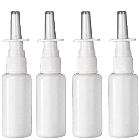 VASANA 12PCS 30ML/1oz Plastic Empty Refillable Nasal Spray Bottles Fine Mist Spray Pump Makeup Water Container For Perfumes Essential Oils Use Saline Applications