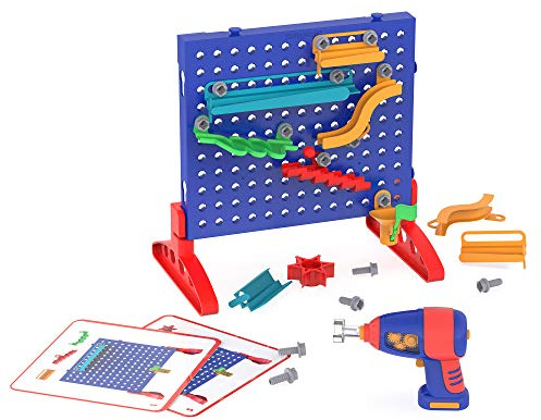 Learning Resources Labirinto con Biglie Design & Drill, Gioco di costruzione di un percorso per sviluppare la motricità fine