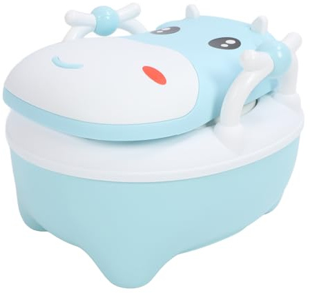 Inodoro infantil, inofensivo, extraíble de plástico para exteriores (BLUE)