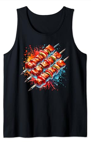 Shashlik Master Grill Russian Skewers Grill Russia Tank Top