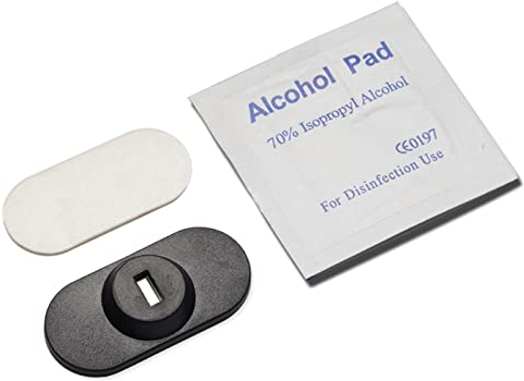 BAHJKASD Verrou de sécurité pour ordinateur portable W Antivol Boucle de fixation Base de fixation Adhésif puissant pour ordinateur portable Tablette Kit de verrouillage de tablette Câble antivol