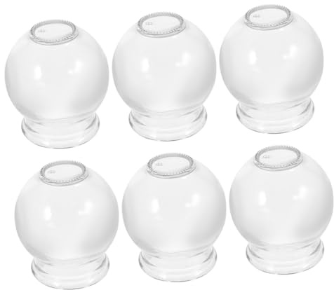 Gatuida 6pièces Ventouses De Massage Verre Lot Pour Thérapie Du Dos Usage Domestique Et Stimulation Musculaire