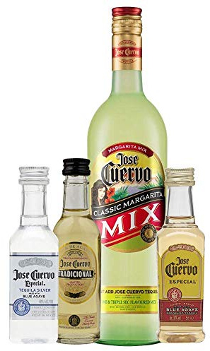 Jose Cuervo Margarita Gift Pack - 3 x 5cl Tequila Miniatures & 1 x 100cl Margarita Mix