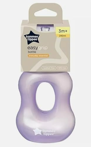 Tommee Tippe Esential Easy-Grip Bottle BPA Free│240ml│3m+ (Purple)