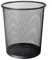 KEPLIN Round Trash Can Bin - 1 Pack Black Non-slip Mesh Bins | Waste Paper Bin | Sturdy Metal Bin Indoor Waste Bin for Home, Bedroom, Office, Bathroom, Living Room, Kitchen