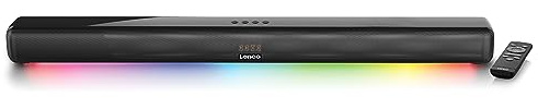 Lenco SB-042 Soundbar - Soundbar mit LED Beleuchtung - HDMI (ARC) - Bluetooth - 2 x 20 Watt RMS - Equalizer - USB - AUX - Fernbedienung - schwarz