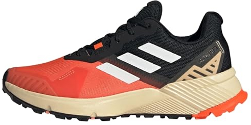 adidas Herren Terrex Soulstride Trail Running Shoes, Impact Orange/Cloud White/Core Black, 44 EU