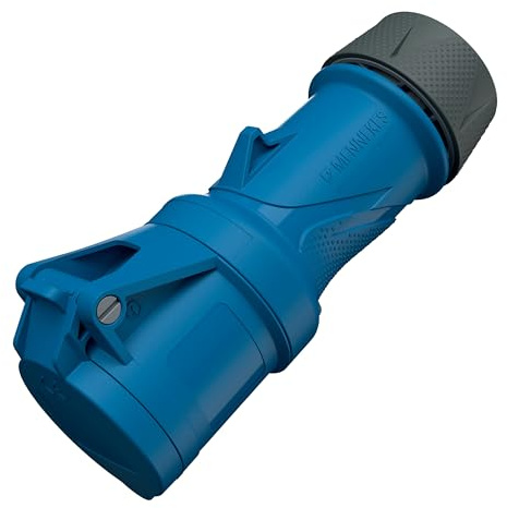 MENNEKES PowerTOP Xtra S CEE Kupplung, 16 A, 3-polig, 230 V, IP54 | Kabelkupplung, 6h, mit X-CONTACT, schraubenloser Schneid-Klemm-Technik SafeCONTACT
