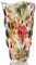 Glass Vase for Flowers, Large Tall Crystal Coloured Flower Vases for Decorations, Modern Personalised Ornaments for Living Room Dining Bedroom Home Decor Accessories Christmas Birthday Gifts for Women