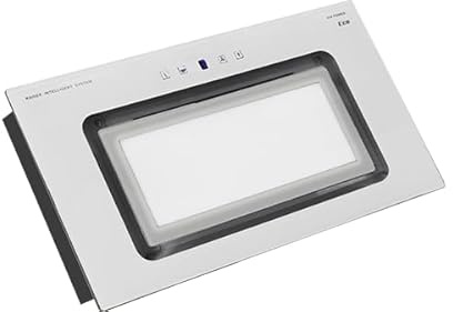 Kaiser Hotte de plafond EA 546 W Eco + Recirculation, Bloque ventilateur, Blanc verre, hotte encastrable 52 cm, 600 m³/h, LED,