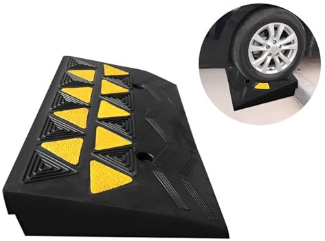 Gummi-Bordsteinrampe, Tragbare Schwellenrampe, Auffahrrampe, Türschwellenrampe, Einfahrtsrampen für Autos, Fahrräder, Motorräder, Garagen