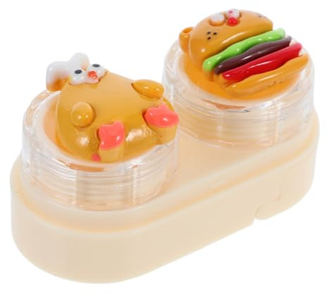 VALICLUD custodia per lenti a contatto Scatola divertente organizzatore giornaliero di lenti a contatto kit porta lenti a contatto da viaggio caso di contatto visivo addominali