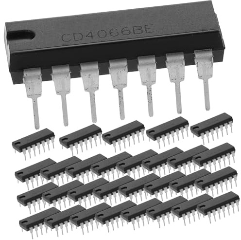PRETYZOOM 30pcs Replacement Bilateral Analog Ic Cdbe Logic Gates Chip Socket Breadboard-friendly Ic Chip