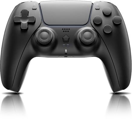 Suoxiom Wireless Controller for P5, NO RGB, Bluetooth Gamepad with Support Microphone, 6 Axis Sensor, 3.5mm Audio Jack, Compatible with P5 Pro/Slim/PC Platforms
