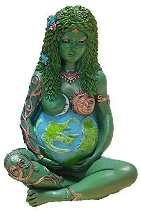 Statue de la Terre Mère Figurine en résine, Déesse de la Terre Art tridimensionnel Jardin Extérieur Décoration Maison en Résine