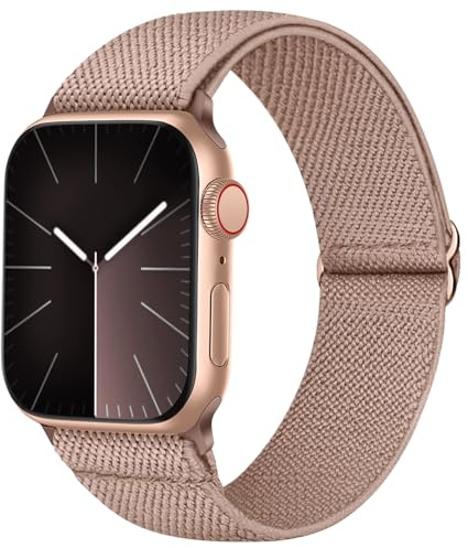 Recoppa Nylonarmband kompatibelt med Apple Watch 38 mm 40 mm 41 mm för kvinnor och män, Solo Loop tyg, elastiskt band för iWatch SE 8 7 6 5 4 3 2 1