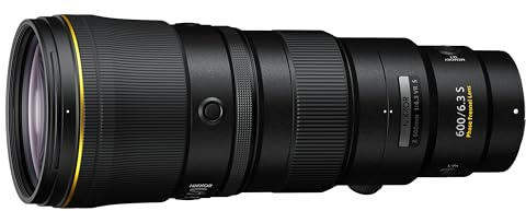 Nikon NIKKOR Z 600mm f/6.3 VR S Lens |Super Telephoto for Z Series mirrorless Cameras | Nikon USA Model | 600mm F/6.3 Super-Telephoto Prime, Pf Element, VR Up to 6.0 Stops, 1, 390 G, 95mm Filter