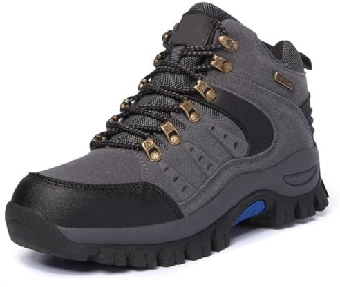 Women's High-top Hiking Boots Winter Waterproof Hiking Boots Men Non-Slip Wear-Resistant Casual Sports Running Boots Collision Fitness Shoes Blue