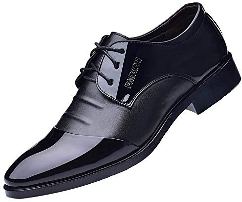 Chaussures basses en cuir synthétique pour homme - Chaussures basses à lacets - Chaussures de costume - Chaussures de loisirs - Chaussures de mariage - Mocassin - Chaussures à lacets - Chaussures