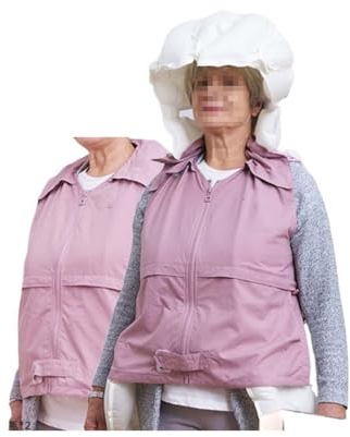 YXYMOTEFLY Unisex-Weste Mit Anti-Fall-Airbag for Ältere Menschen Schützende Fahrrad-Airbagjacke Wiederverwendbar, Airbag In 0,1 Sekunden Auslösbar(X-Large)