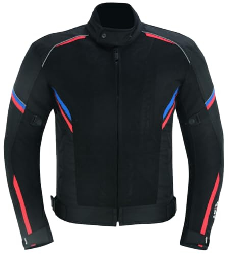 LOVO - Chaqueta Perforada Tricapa de Verano para Moto Hombre - Chaqueta Moto Hombre Verano Transpirable y Ligera - Chaqueta Moto Verano Hombre con Protecciones Homologadas - Alta Resistencia
