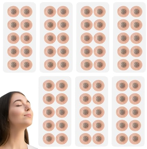 Magnet Nose Strip for Breathing, Magnetic Nose Strips,Magnets Snore Stopper for Breathe Better, Magnetic Nasal Strip Breathing for Snoring, Good Sleeping Nasal Pads(70PCS)