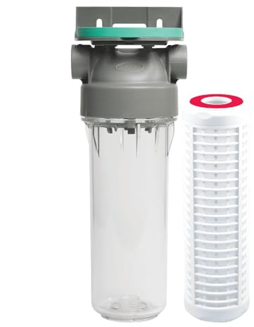 SINEA – Pack filtre à eau 93/4 + cartouche lavable polyamide 50 microns – connexion arrivée d'eau 1 - anti sédiments, installation domestique, protection chauffe eau & electroménagers