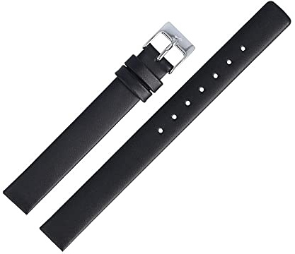 Skagen Uhrenarmband 12mm Leder Schwarz XS - 358XSSLBC