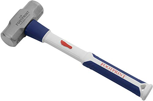 Footprint 4lb Mini Sledge Hammer - Forged Head - Shock Resistant Fiberglass Handle