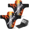 FETESNICE 2 Piezas de Fibra de Carbono Textura MTB Bicicleta Guardabarros Delantero Trasero DH Ciclismo 24/26/27,5/29 Mountain Bike Guardabarros (Carbono Polipropileno, Naranja)