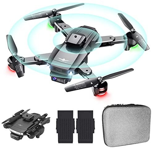 OBEST Drohne mit Kamera 4K, Faltbar RC Quadcopter mit FPV Live Übertragung, 360° Hindernisvermeidung, Höhenhaltung, 24-30 Minuten Flugzeit, 3D Flip, Kopflos Modus, Mini Drone für Kinder Anfänger