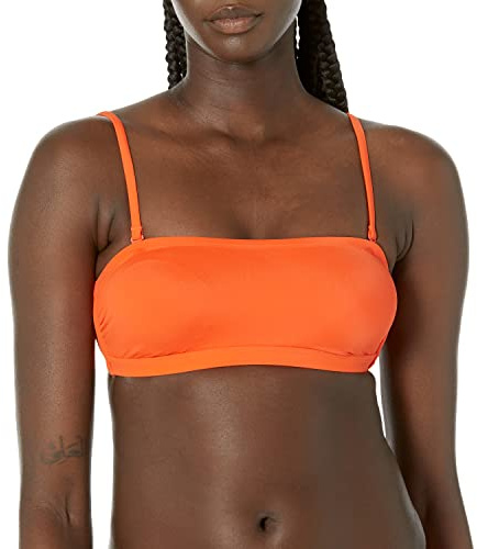 Amazon Essentials Top Costume A Fascia (Disponibile in Taglie Forti) - Colori Fuori Produzione Donna, Arancione, 4XL Plus