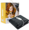 Electric Heated Throw Blanket 10 Heat Settings Washable 220gsm Fleece with Digital Remote Timer - 160cm x 130cm (Dark Grey)