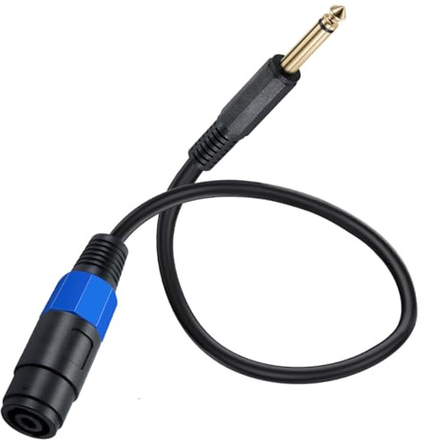 HTGuoji Speakon Mono Lautsprecherkabel mm TS Stecker auf speakon Lautsprecherkabel weiblich, DJ/PA Kabel