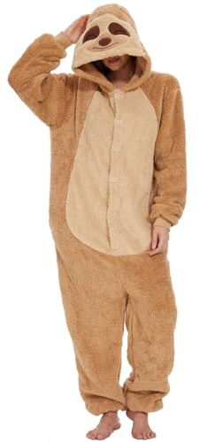 LATH.PIN - Pijama unisex para adulto con diseño de panda, disfraz de animal para cosplay, Halloween y carnaval, para invierno, M
