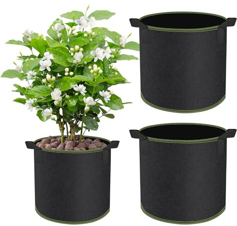 CHIHOLEN 2 pièces 40L Sac de Plantation,Sac de Plantation Non tissé avec poignées pour Pommes de Terre, tomates et Fraises, pour Balcon terrasse Serre & Jardin - 10 gallons