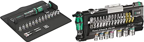 Wera 05004180001 Bicycle Set Torque 1 Fahrrad Drehmomentschlüsselsatz, Schwarz, 16-Teilig & Bit-Sortiment, Tool-Check PLUS, 39-teilig, 05056490001