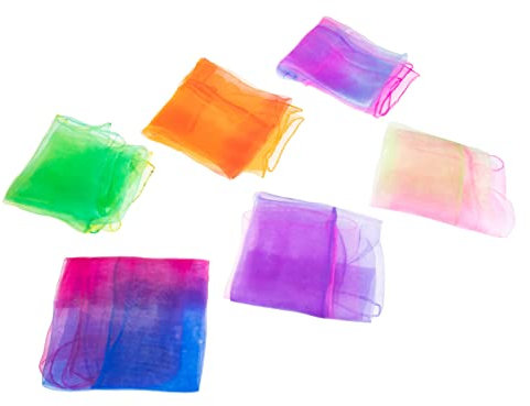BESPORTBLE 6st Jonglierschals Schal Für Musikbewegungen Tanzschals Rhythmus-schal Für Kinder Tanz Hip Haarschals Tun So, Als Würden Sie Spielen Schals Muster Armband Die Seide Kleinkind