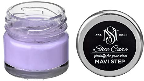 MAVI STEP Creme de Beaute Lederschuhcreme auf Wachsbasis, 155 Flieder, 25 ml / 0.85 oz