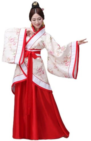 Stakee 1 Juego De Trajes Tang para Mujer, Vestidos Hanfu De Estilo Chino, Vestido De Traje Tradicional, Ropa Clásica Antigua De Manga Larga para Cosplay para Adultos