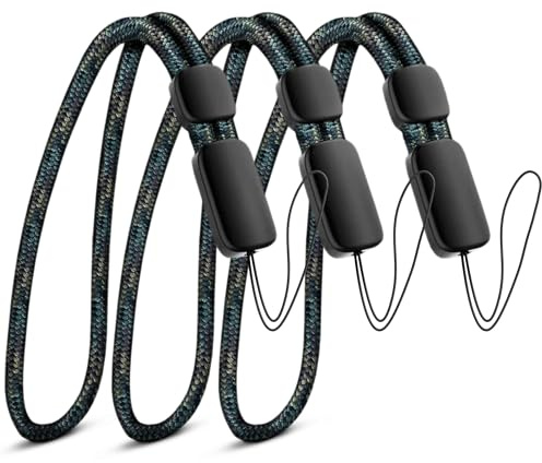 Empire Hand Wrist Strap Lanyard, Adjustable Lanyard Wrist Strap for Car Keys, Cameras, GoPro, Keychain, Phone, Portable Gaming Consoles & More (Pack of 3 - Camo Finger Strap)