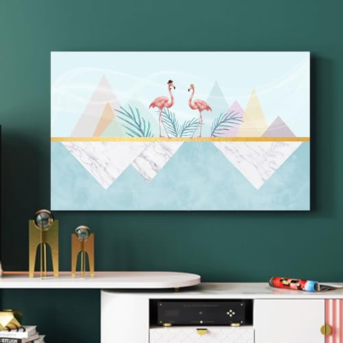 Indoor Dustproof TV Cover LCD LED Protective Cover TV Dust Cover Nordic Style Display Protective Case Dustproof TV Curved Screen Protector(Size:80IN(W187xH110CM),Color:C)