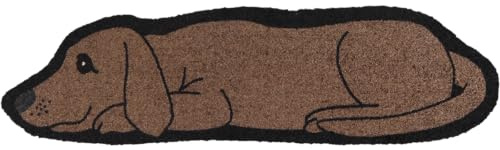 Salonloewe Shape Dog I Waschbare Fußmatte in 27 x 100 cm als Hund I Sauberlaufmatte & Schmutzfangmatte für Innenbereich